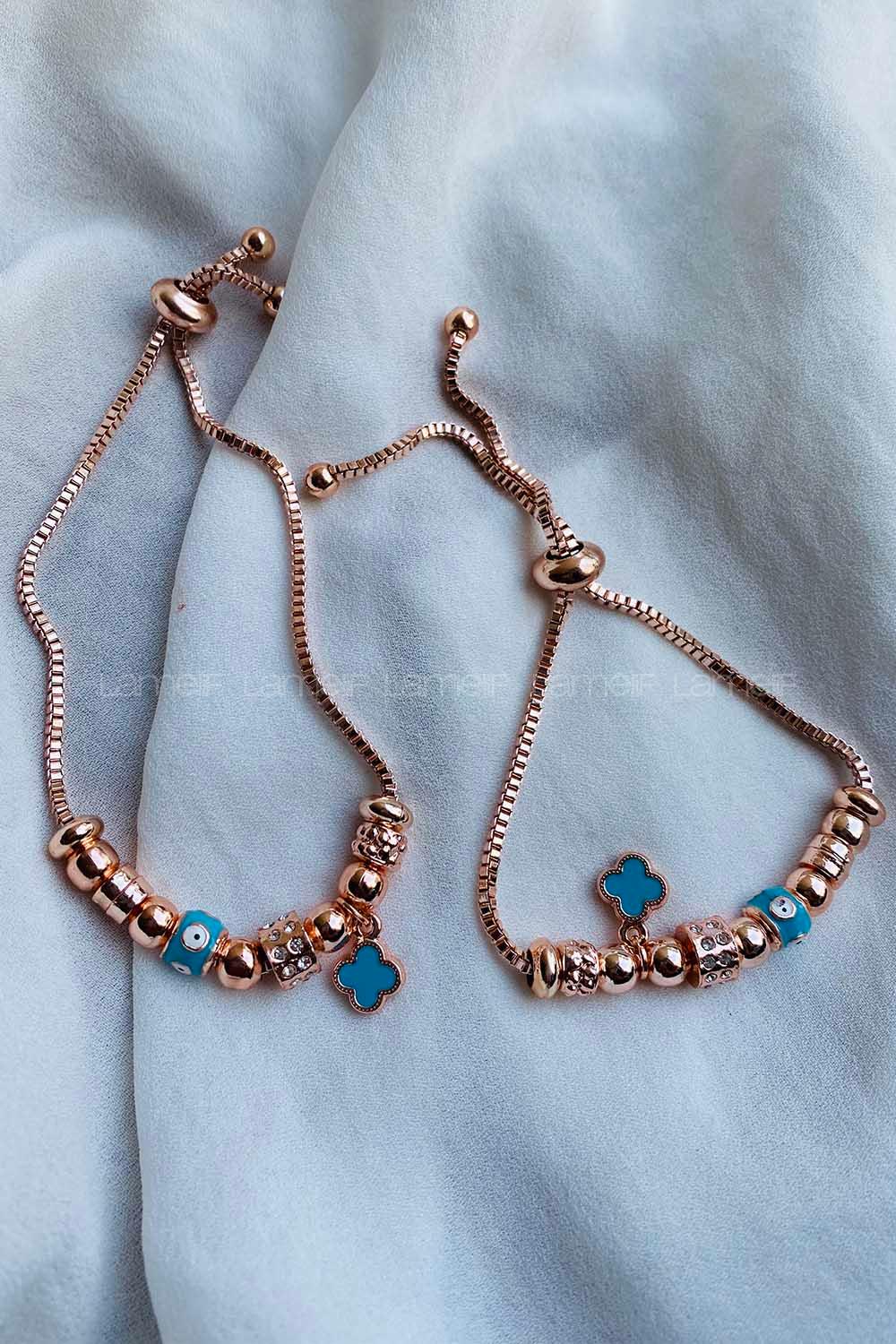 Modalamelif Pandora Rose Mavi Bileklik