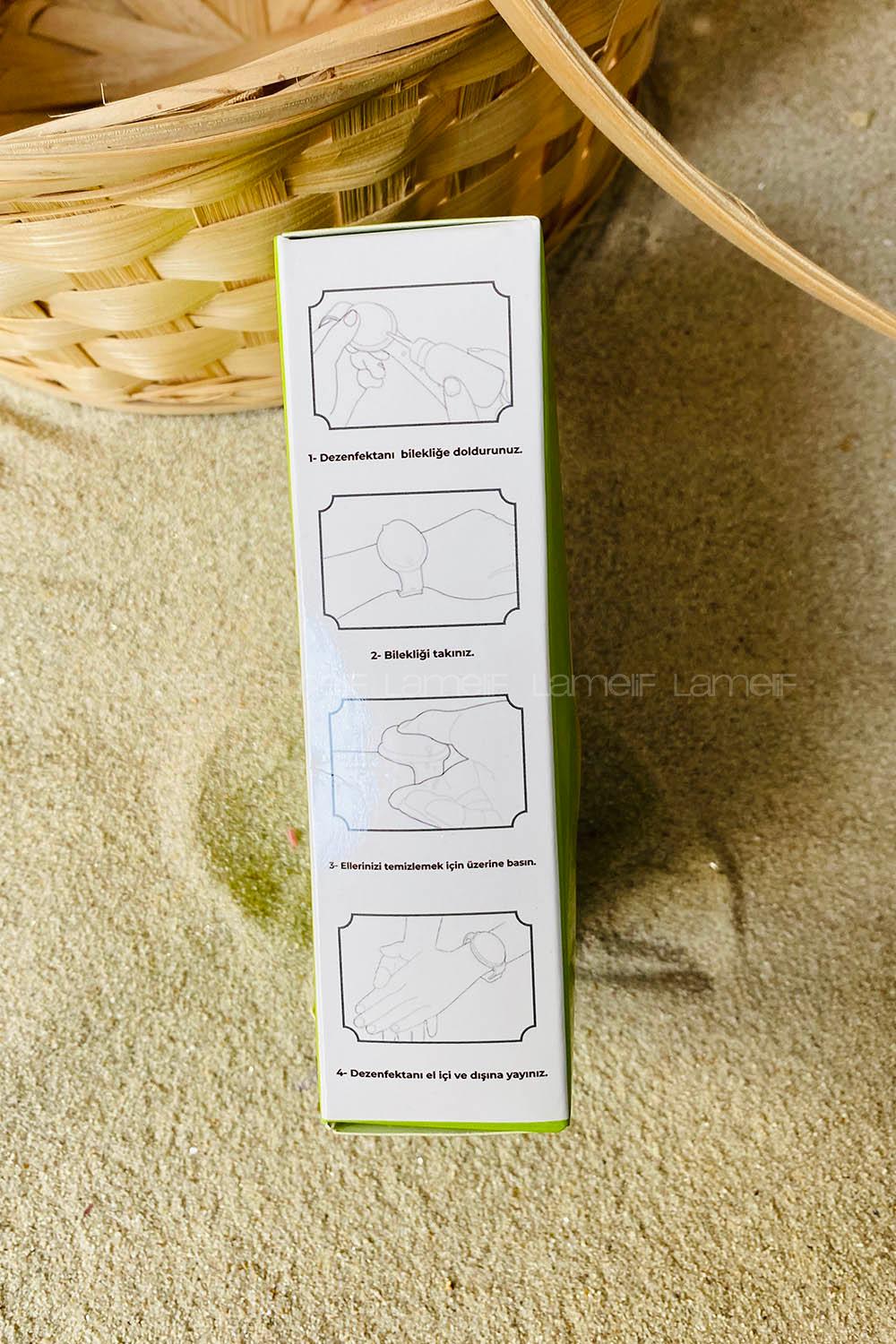 Modalamelif Sarı Silikon Dezenfektanlı Bileklik