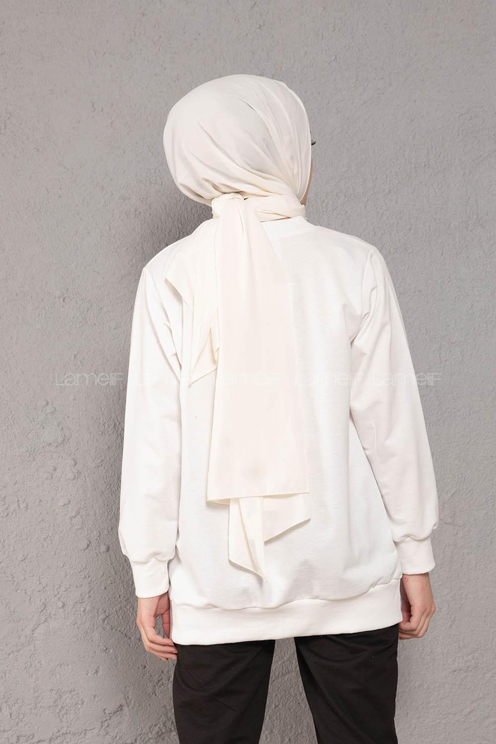 Modalamelif Angel Baskılı İkili Eşofman Takım Beyaz