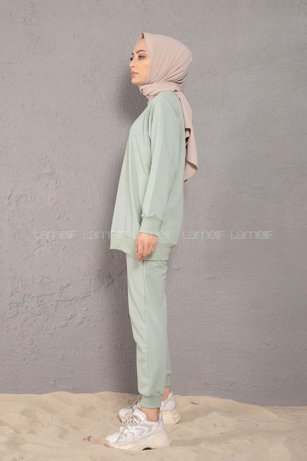 Modalamelif Angel Baskılı İkili Eşofman Takım Çağla