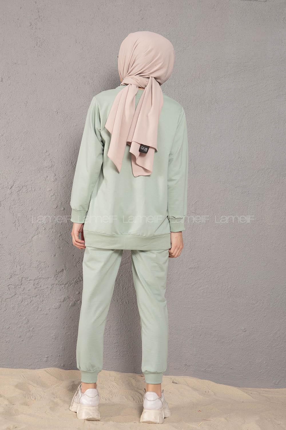 Modalamelif Angel Baskılı İkili Eşofman Takım Çağla