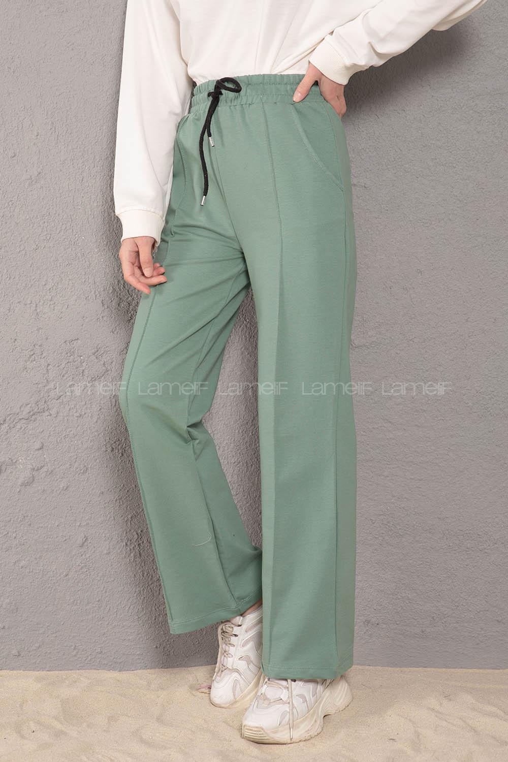 Modalamelif Beli Lastikli Bol Paça Eşofman Mint