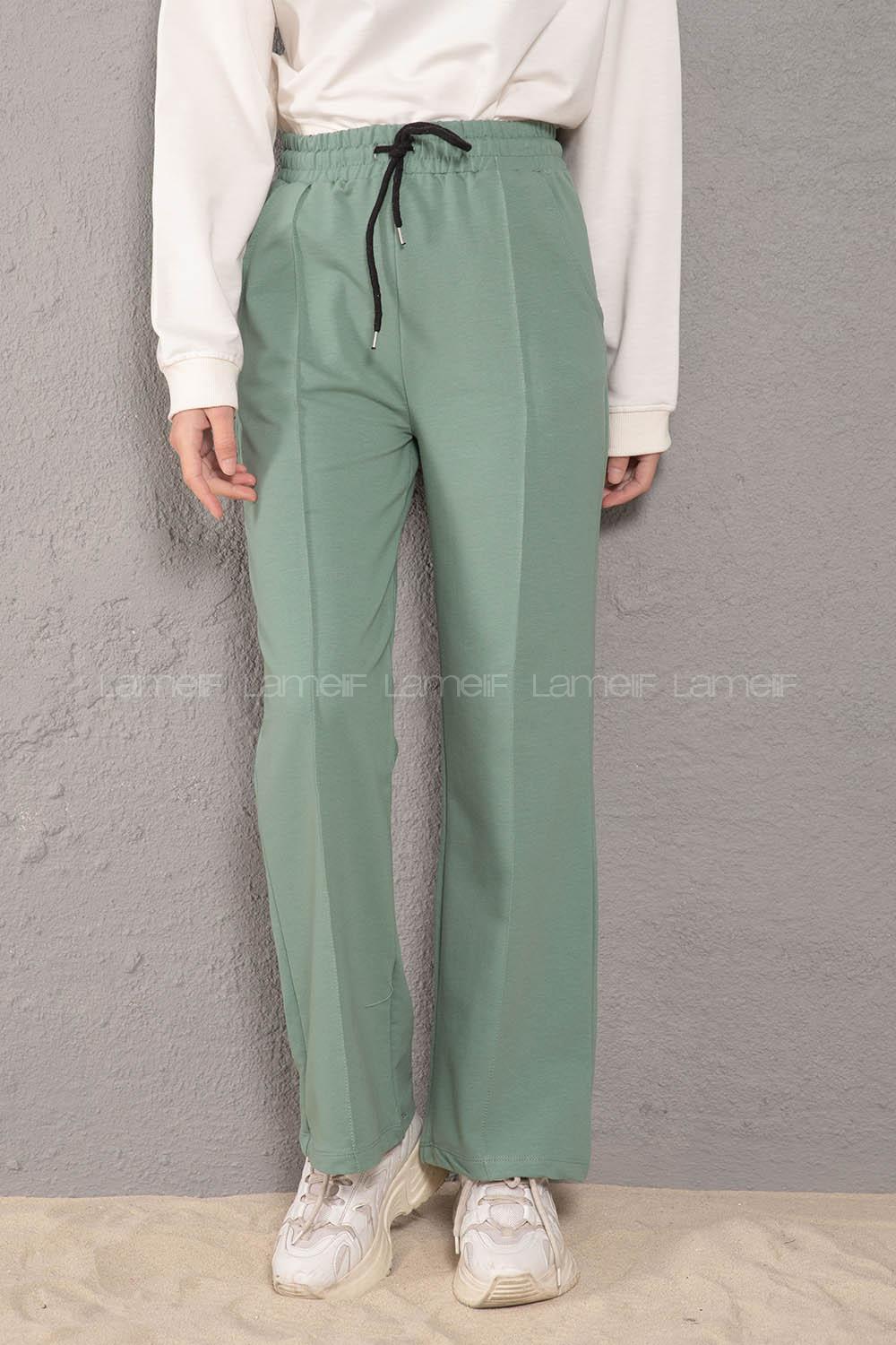 Modalamelif Beli Lastikli Bol Paça Eşofman Mint