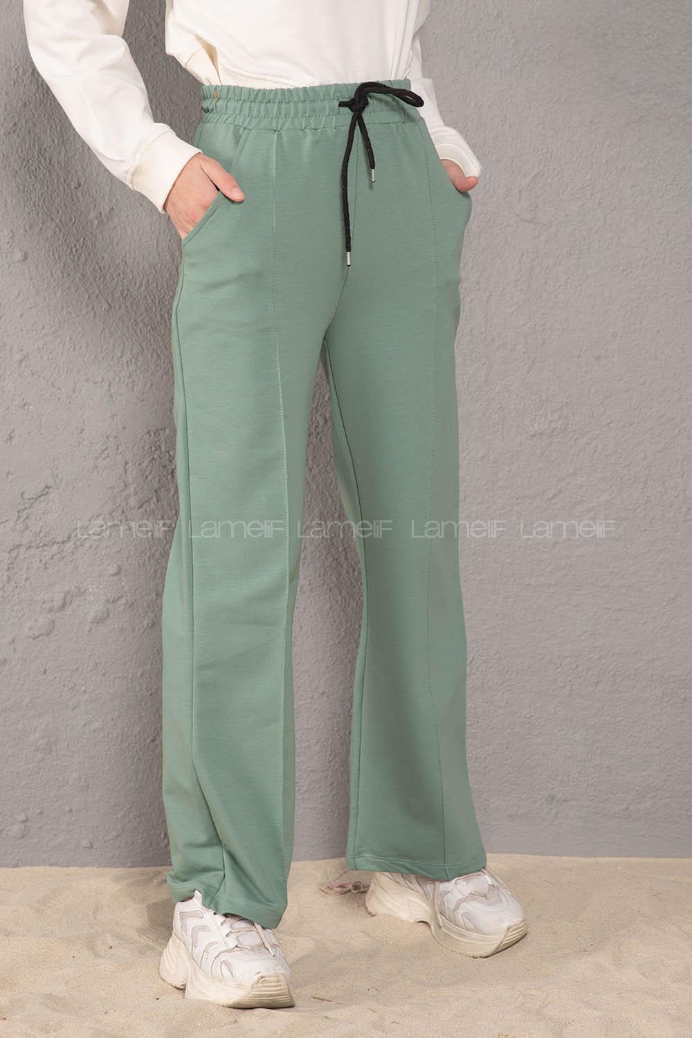 Modalamelif Beli Lastikli Bol Paça Eşofman Mint