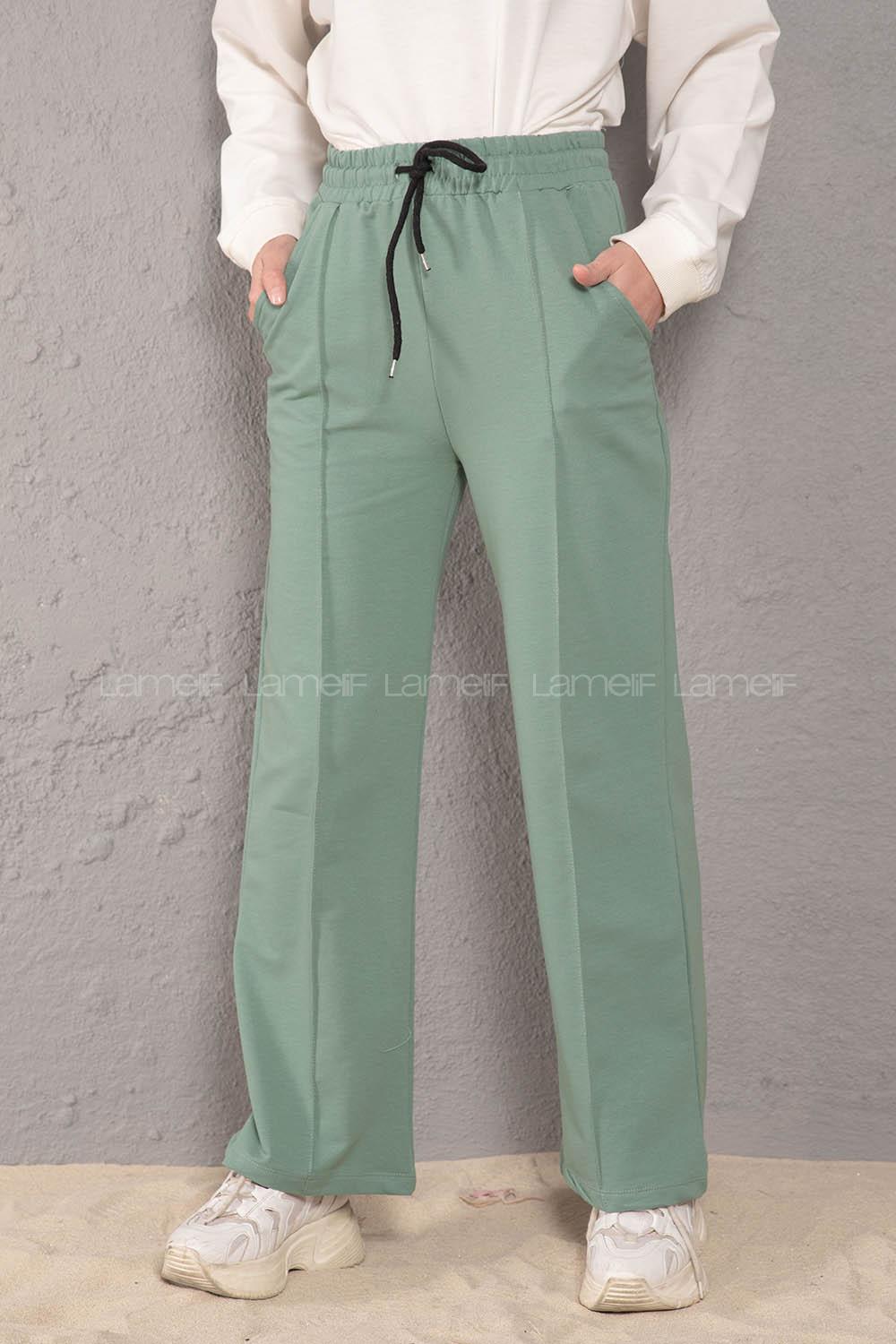 Modalamelif Beli Lastikli Bol Paça Eşofman Mint