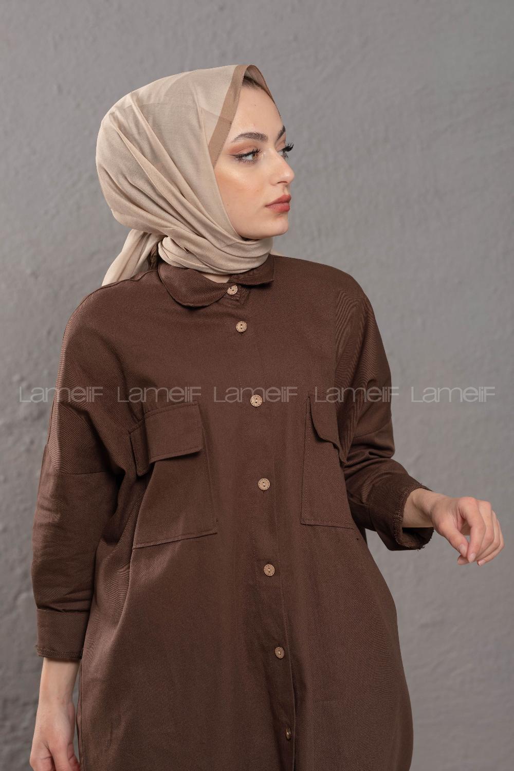 Modalamelif  Bej Sütlü Kahve    Modal Şal