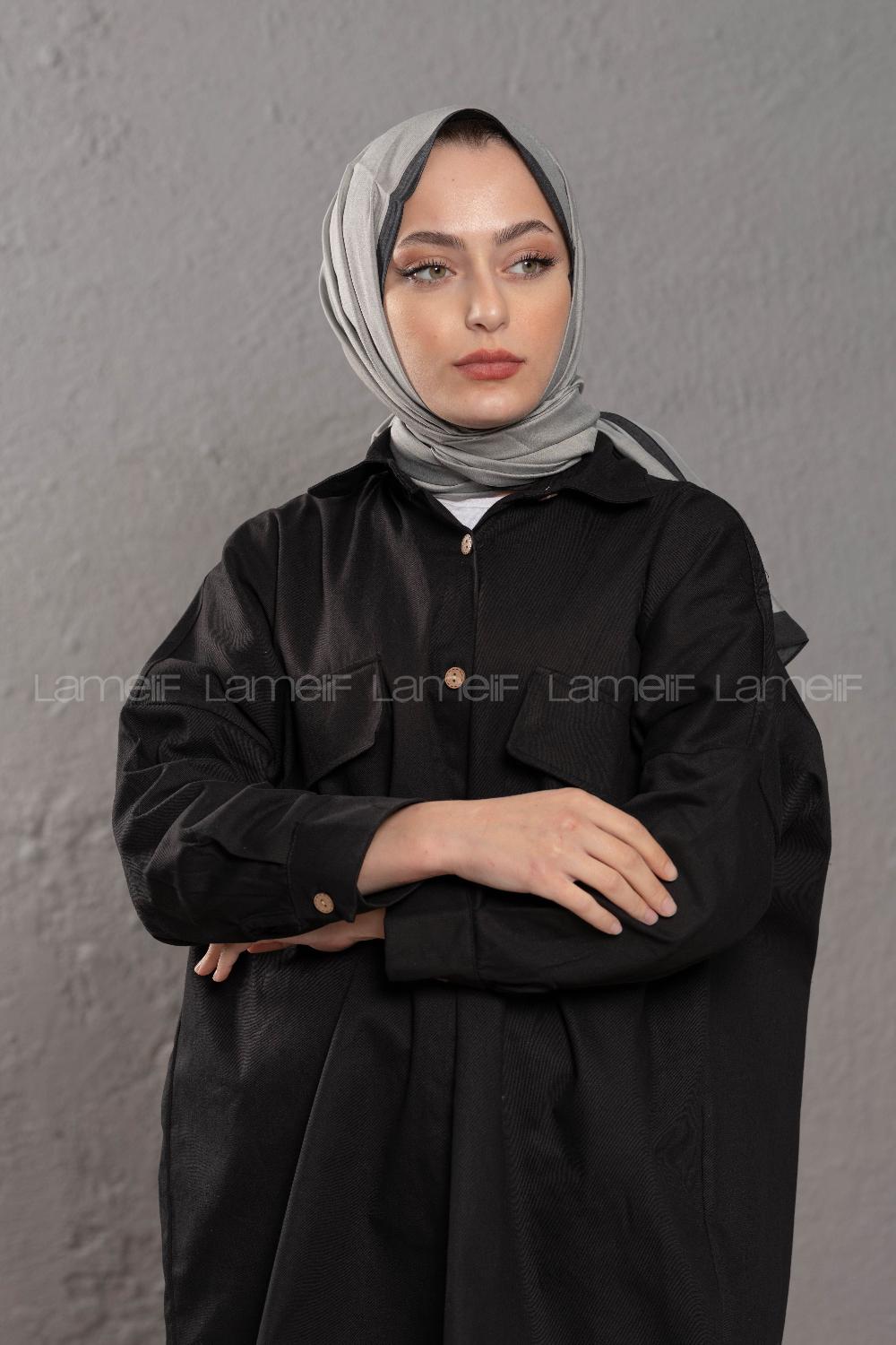 Modalamelif  Gri Siyah  Modal Şal