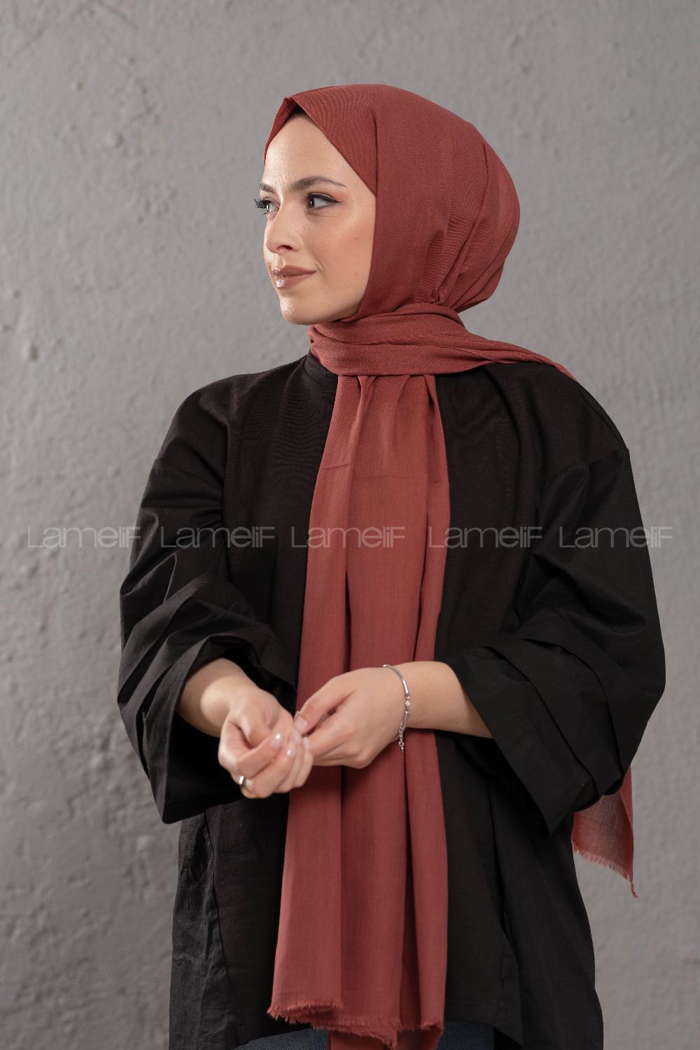 Modalamelif Pastel Aşı   Pamuk Vual Şal