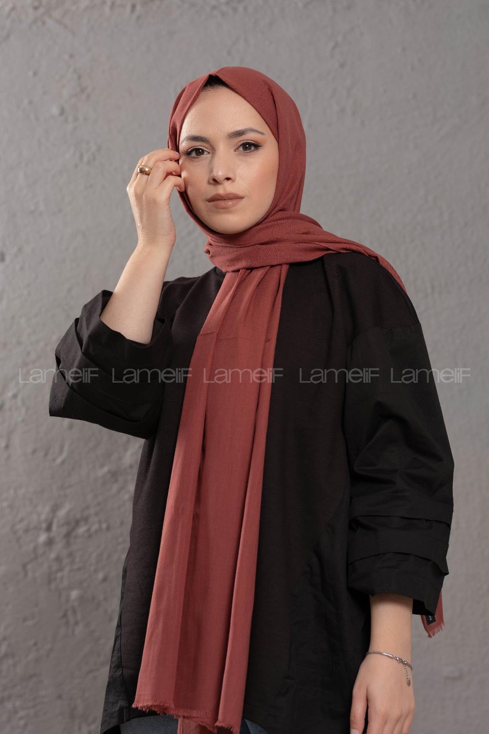 Modalamelif Pastel Aşı   Pamuk Vual Şal