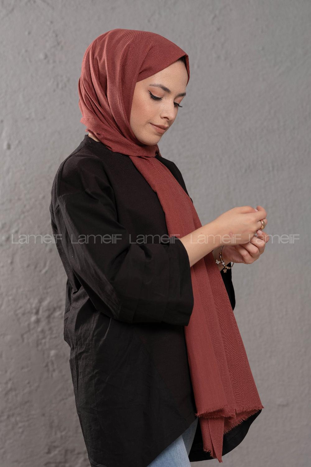 Modalamelif Pastel Aşı   Pamuk Vual Şal