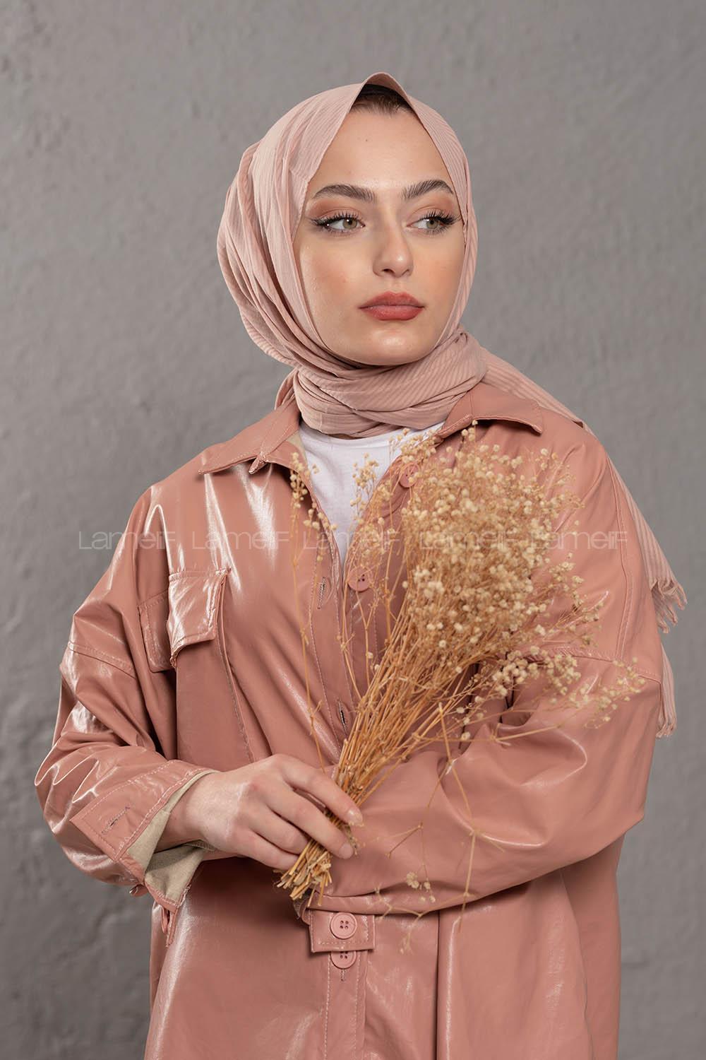 Modalamelif Pudra Stor  Desen Şal