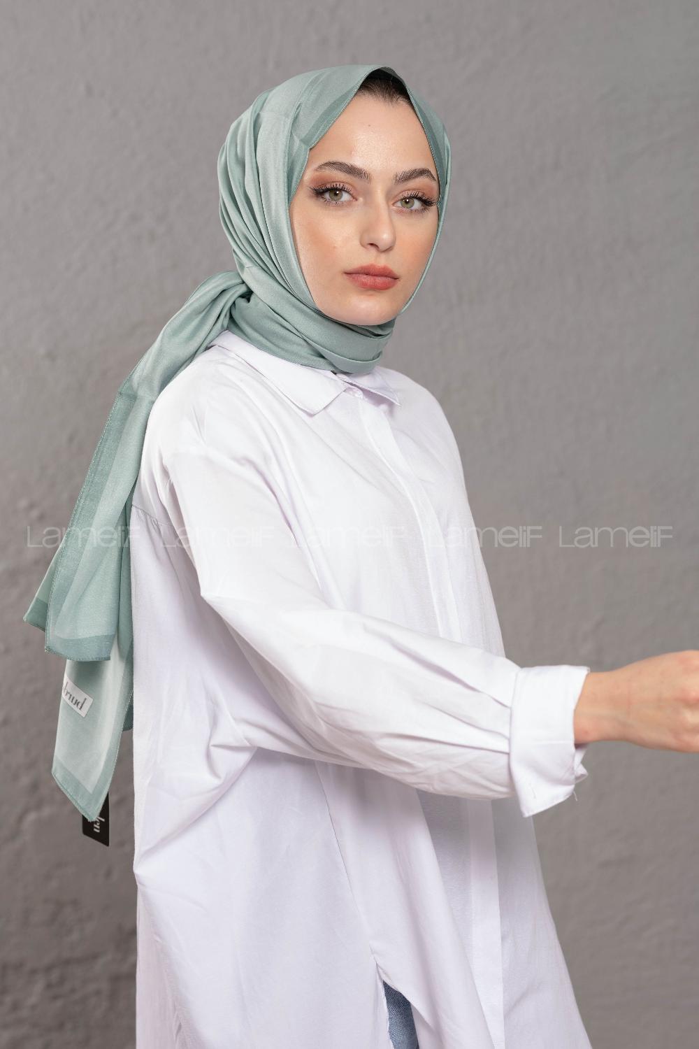 Modalamelif  Su Yeşili Pastel Yeşil   Modal Şal