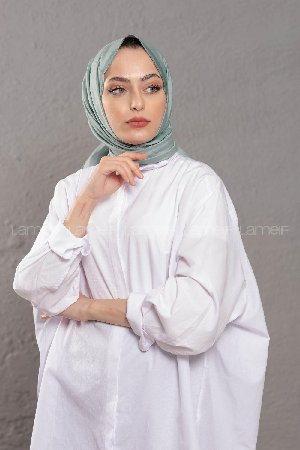 Modalamelif  Su Yeşili Pastel Yeşil   Modal Şal