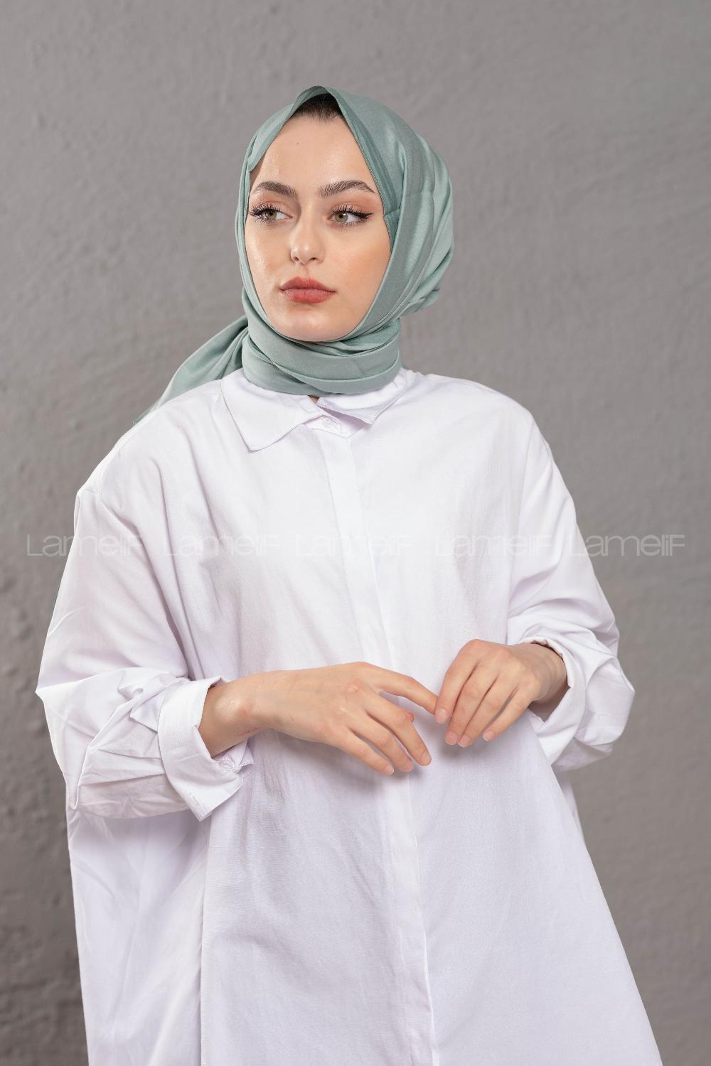 Modalamelif  Su Yeşili Pastel Yeşil   Modal Şal