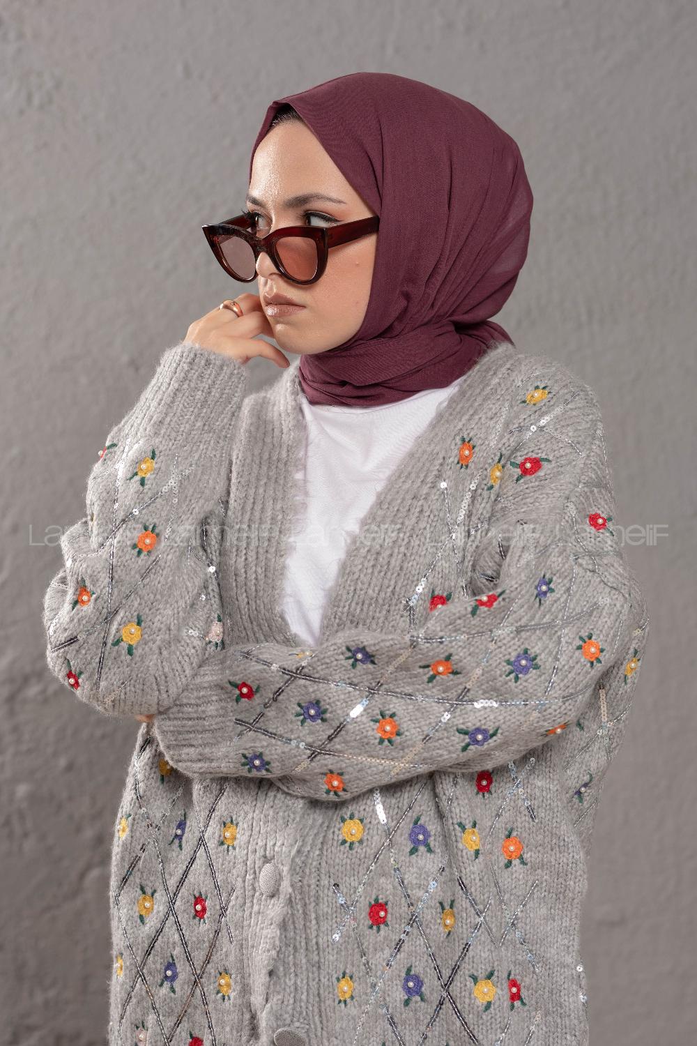 Modalamelif Vişne Çürüğü  Pamuk Vual Şal