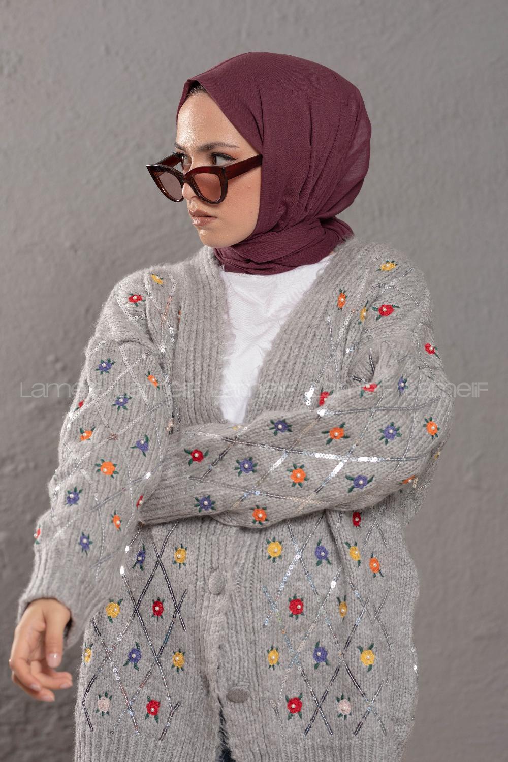 Modalamelif Vişne Çürüğü  Pamuk Vual Şal