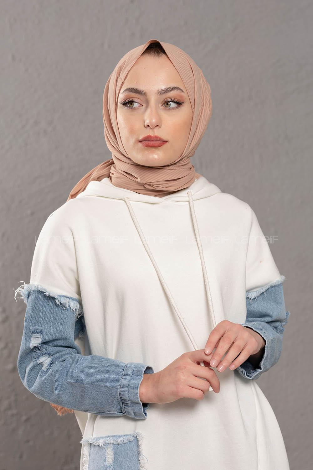 Modalamelif Vizonrengi  Stor Desen Şal