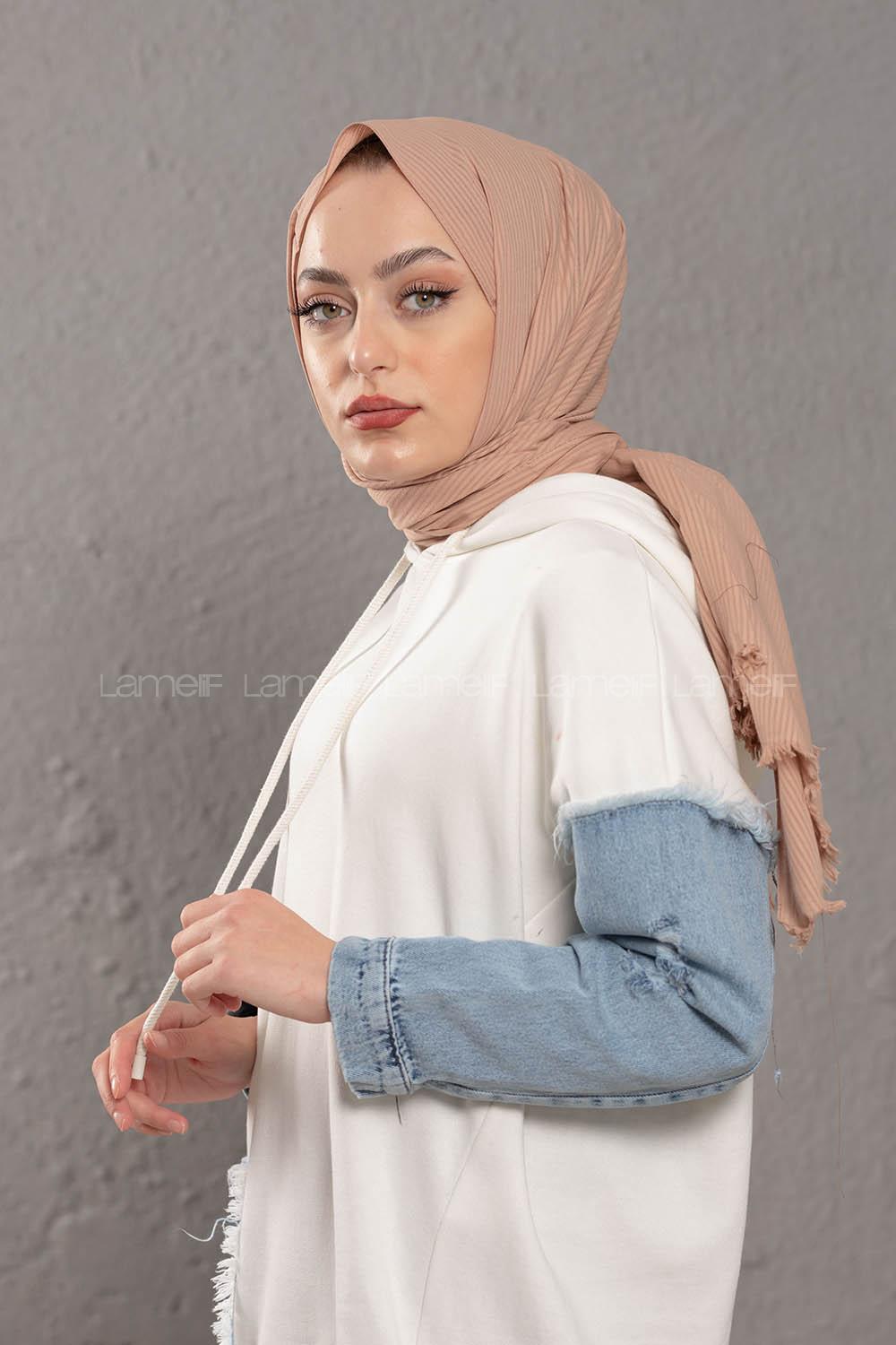 Modalamelif Vizonrengi  Stor Desen Şal