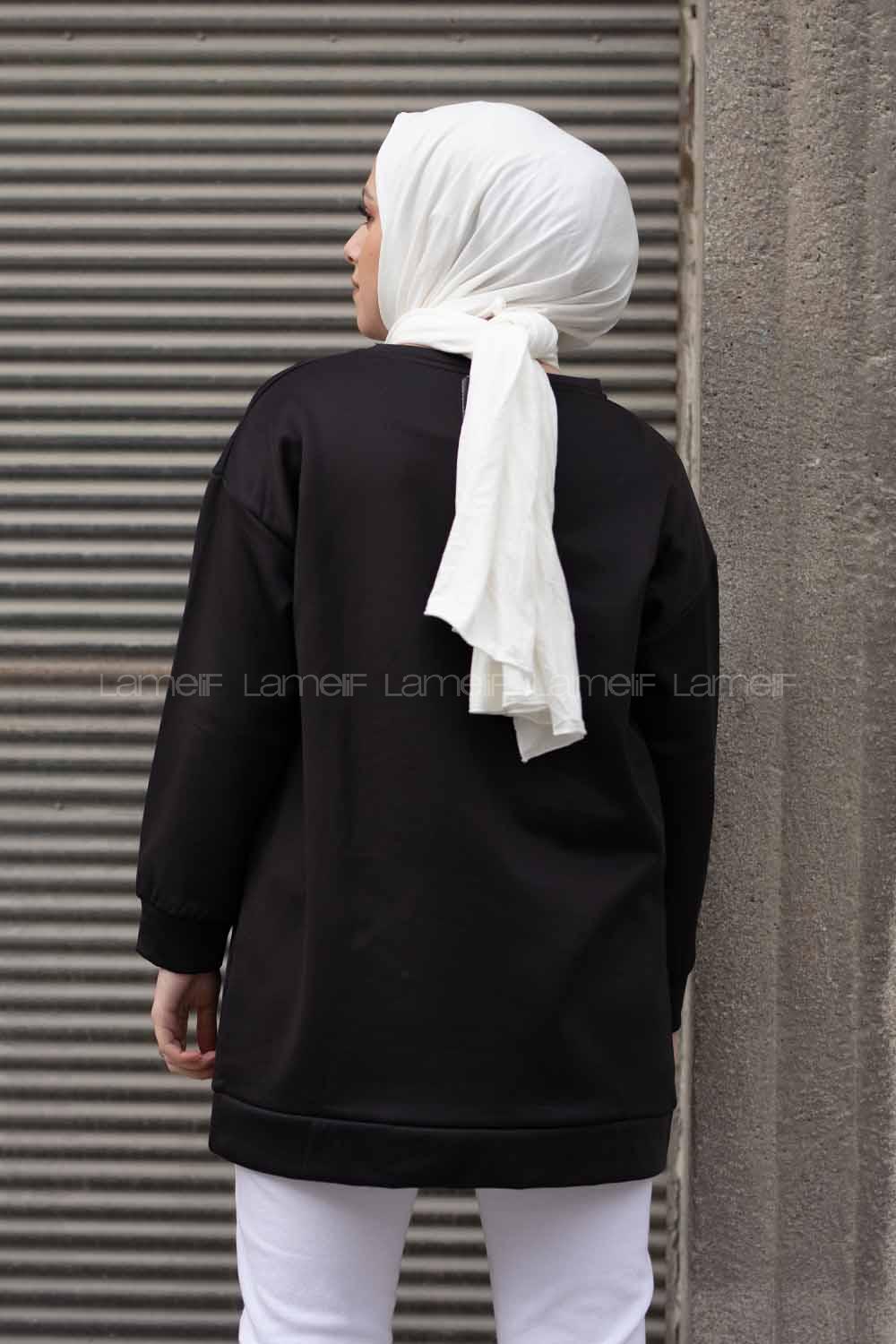 Modalamelif Go Wıld For Deri Cepli Tunik Siyah