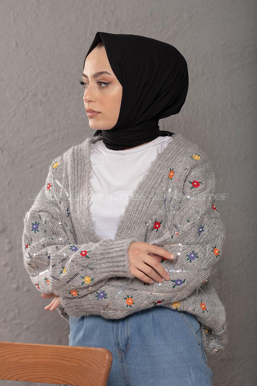 Modalamelif Organik Düz Doku Pamuk şal Siyah