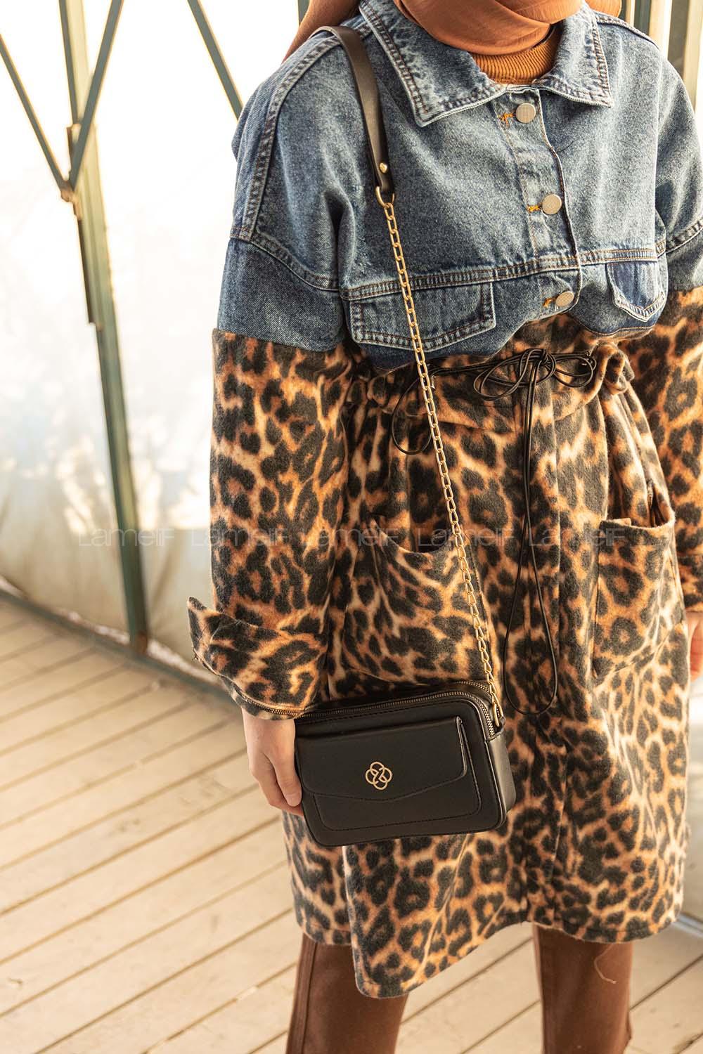 Modalamelif İki Bölemeli Miniadure Çapraz Çanta Siyah