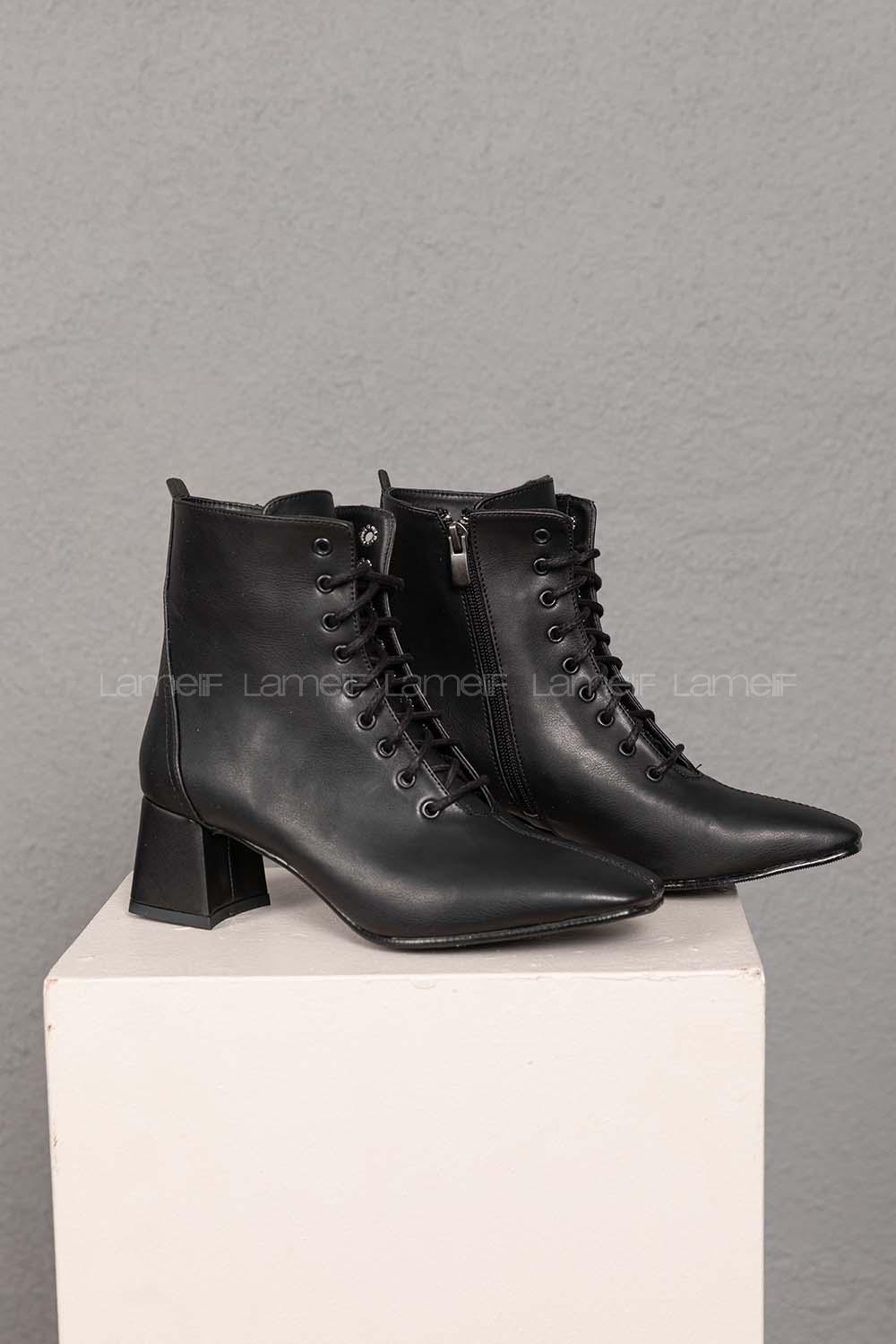 Modalamelif Küt Burun Siyah Bot