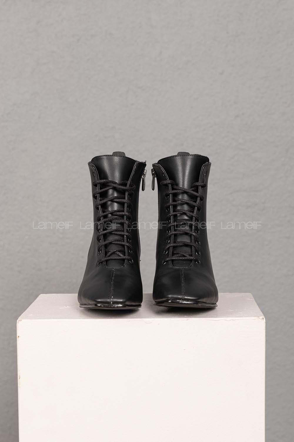 Modalamelif Küt Burun Siyah Bot