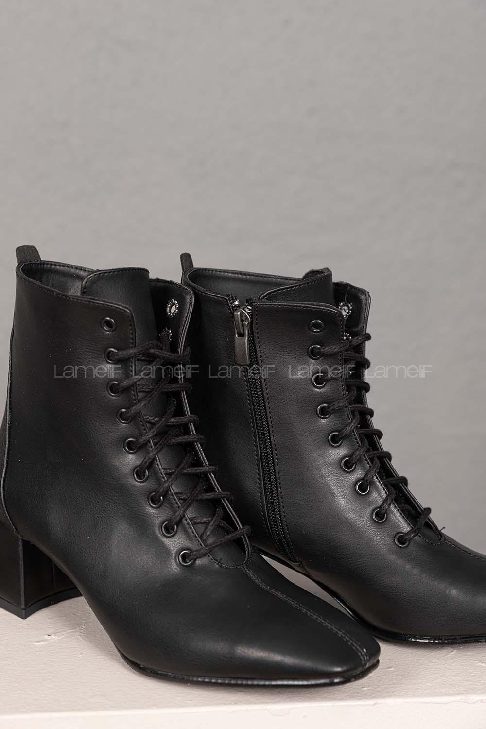 Modalamelif Küt Burun Siyah Bot