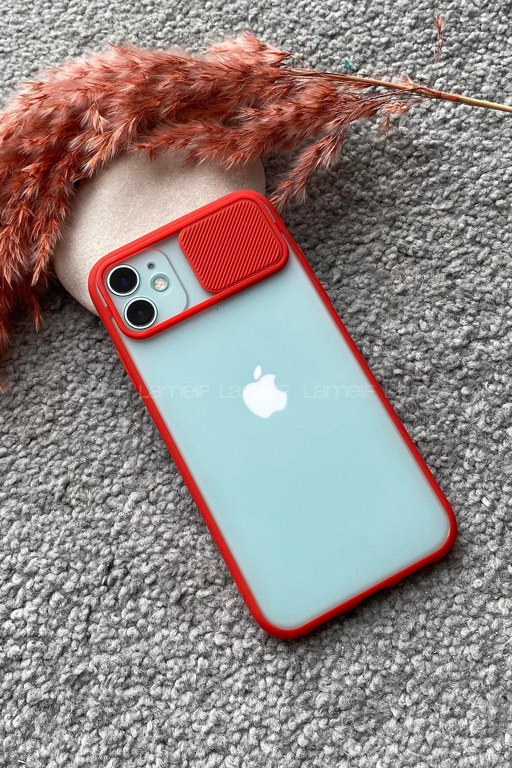 Modalamelif ıPhone 11 Kamera Korumalı Kılıf Kırmızı