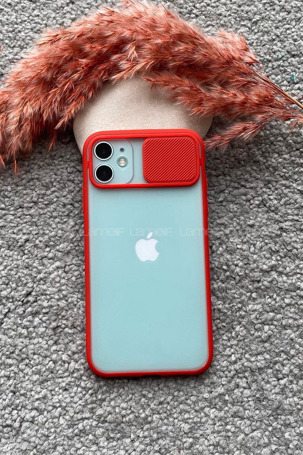 Modalamelif ıPhone 11 Kamera Korumalı Kılıf Kırmızı