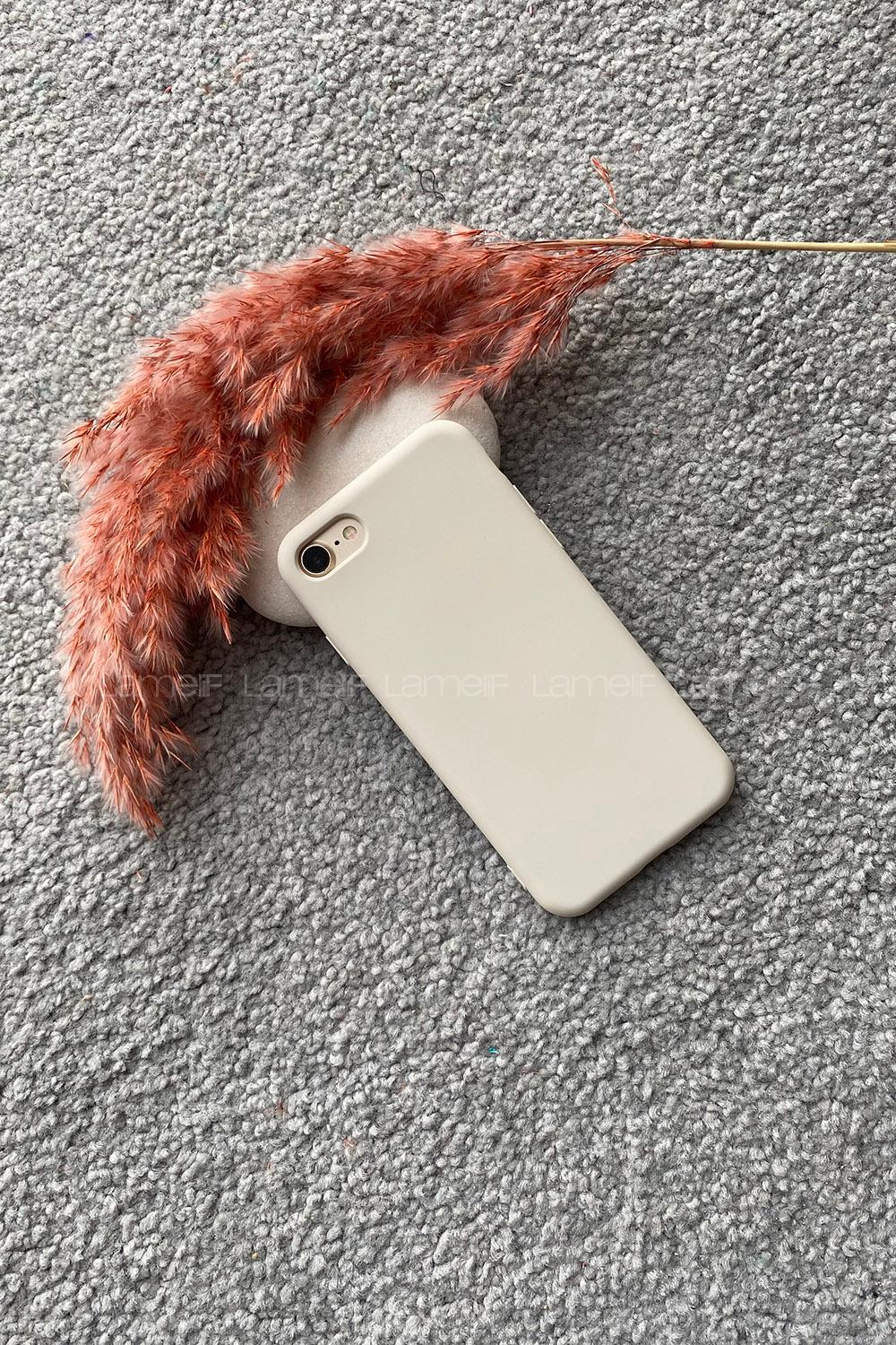 Modalamelif Iphone 7/8 Nano Slikon Kılıf Krem