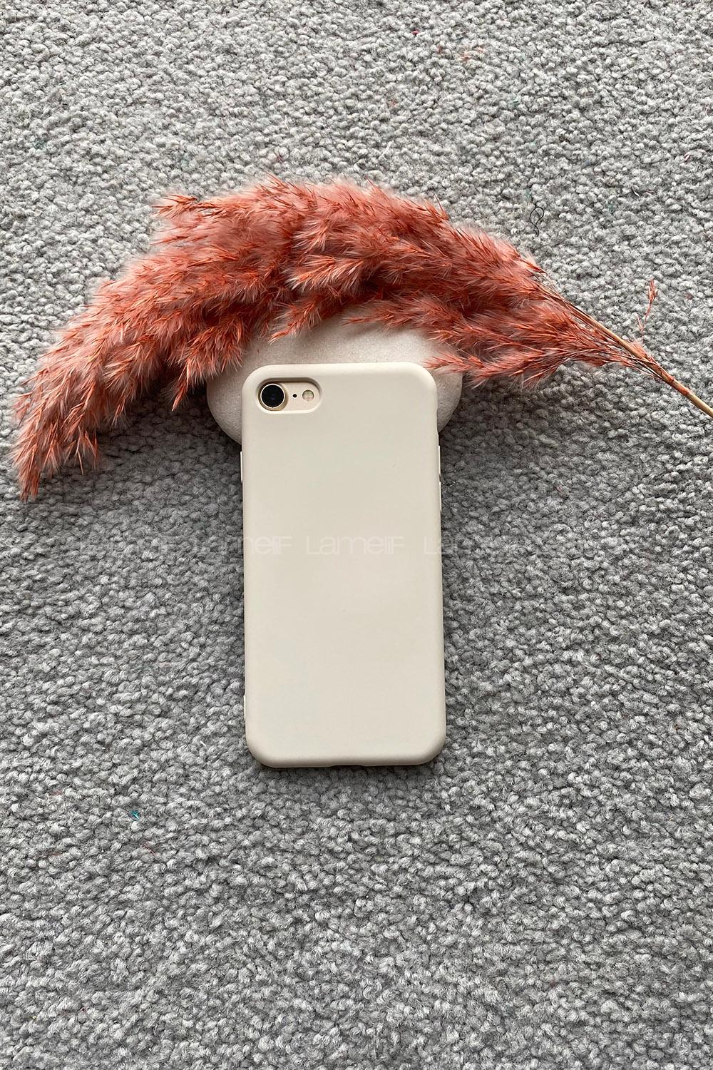 Modalamelif Iphone 7/8 Nano Slikon Kılıf Krem