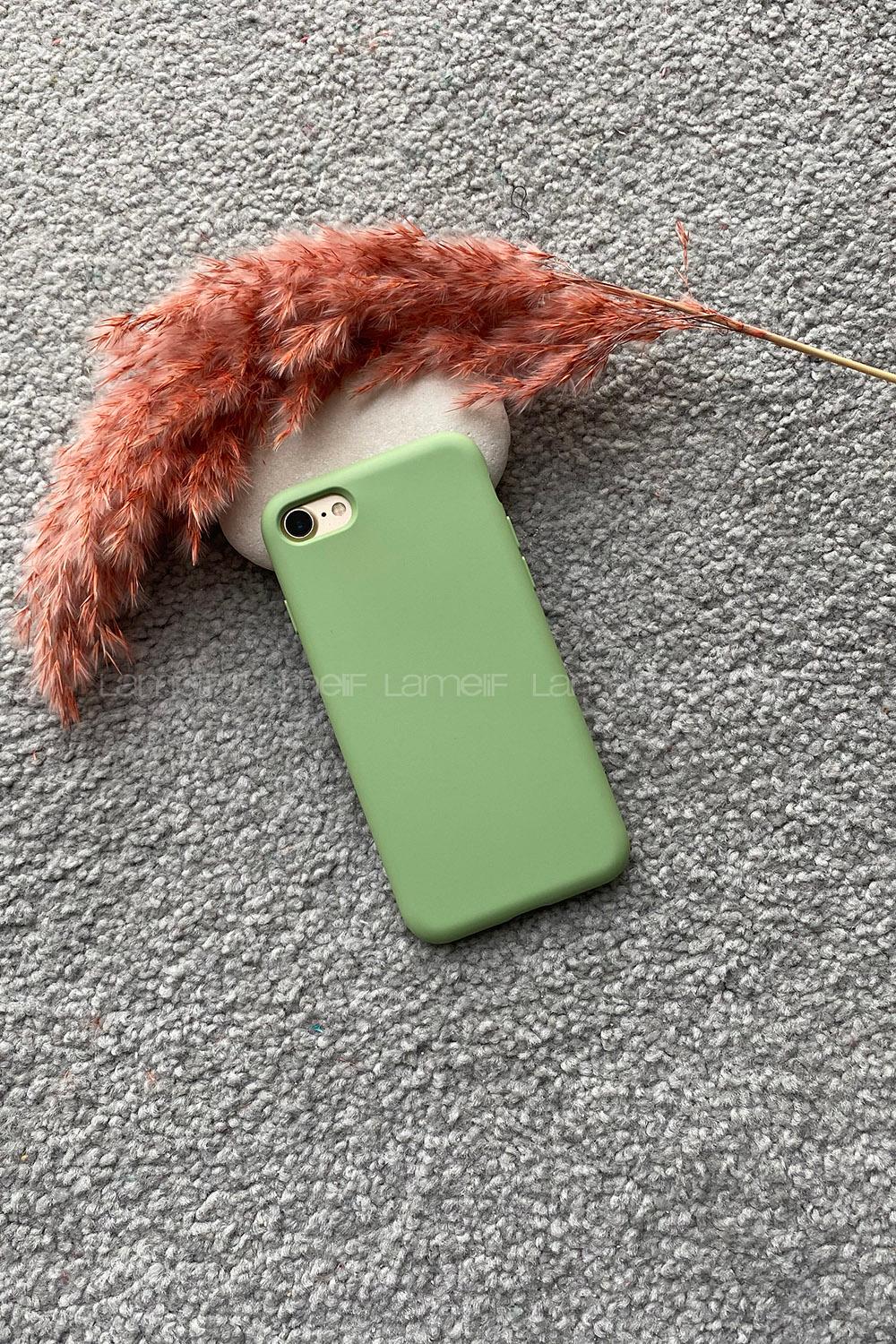 Modalamelif Iphone 7/8 Nano Slikon Telefon Kılıfı Mint Yeşili