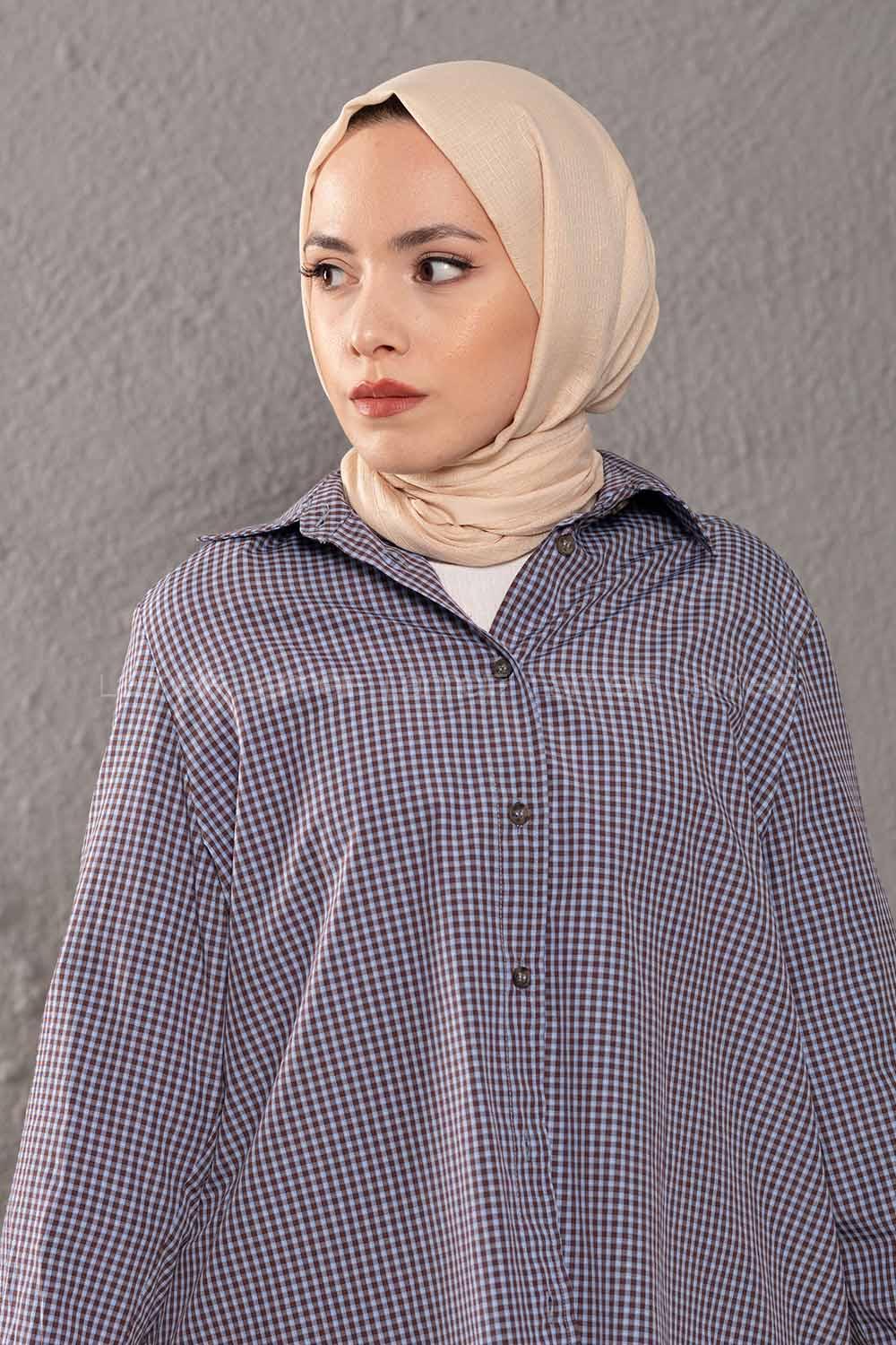 Modalamelif Bej Pötikare Şal