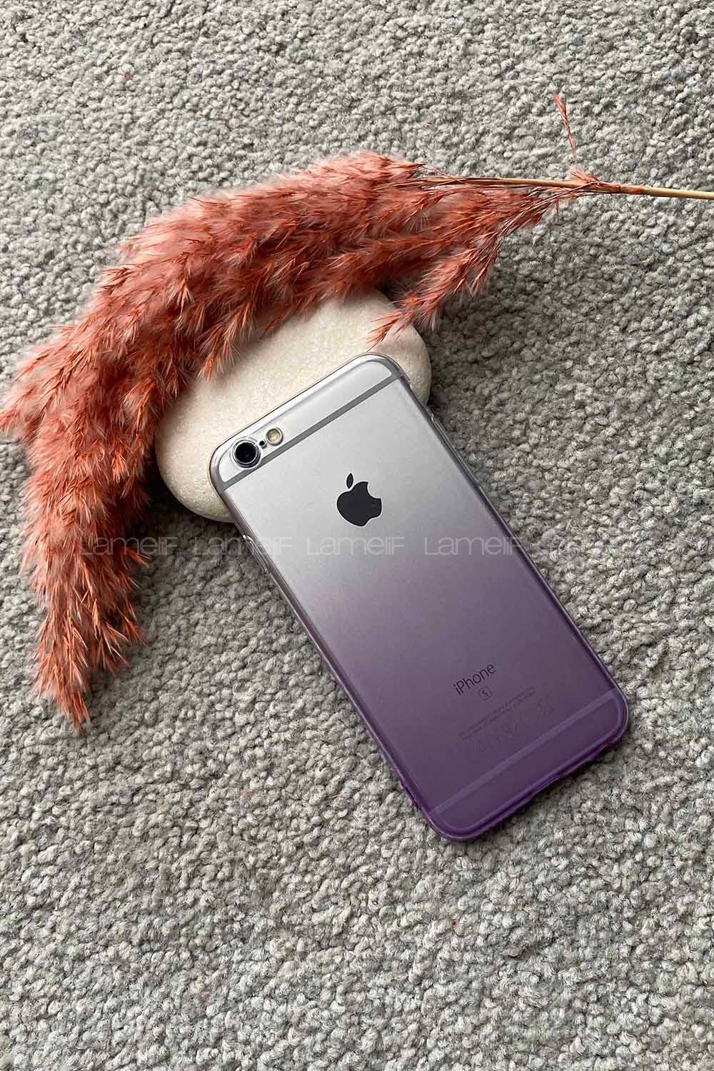 Modalamelif Iphone 6 Lux Çift Renkli Sılıkon Kılıf Mor