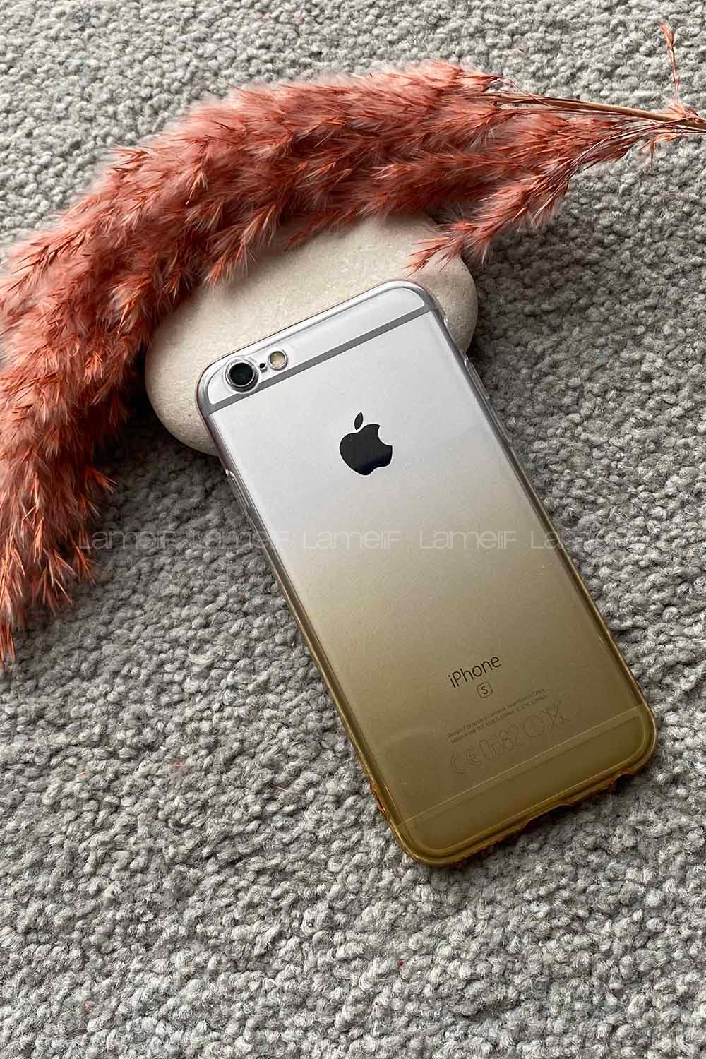 Modalamelif ıPhone 6 Lux Çift Renkli  Sılıkon Kılıf Sarı