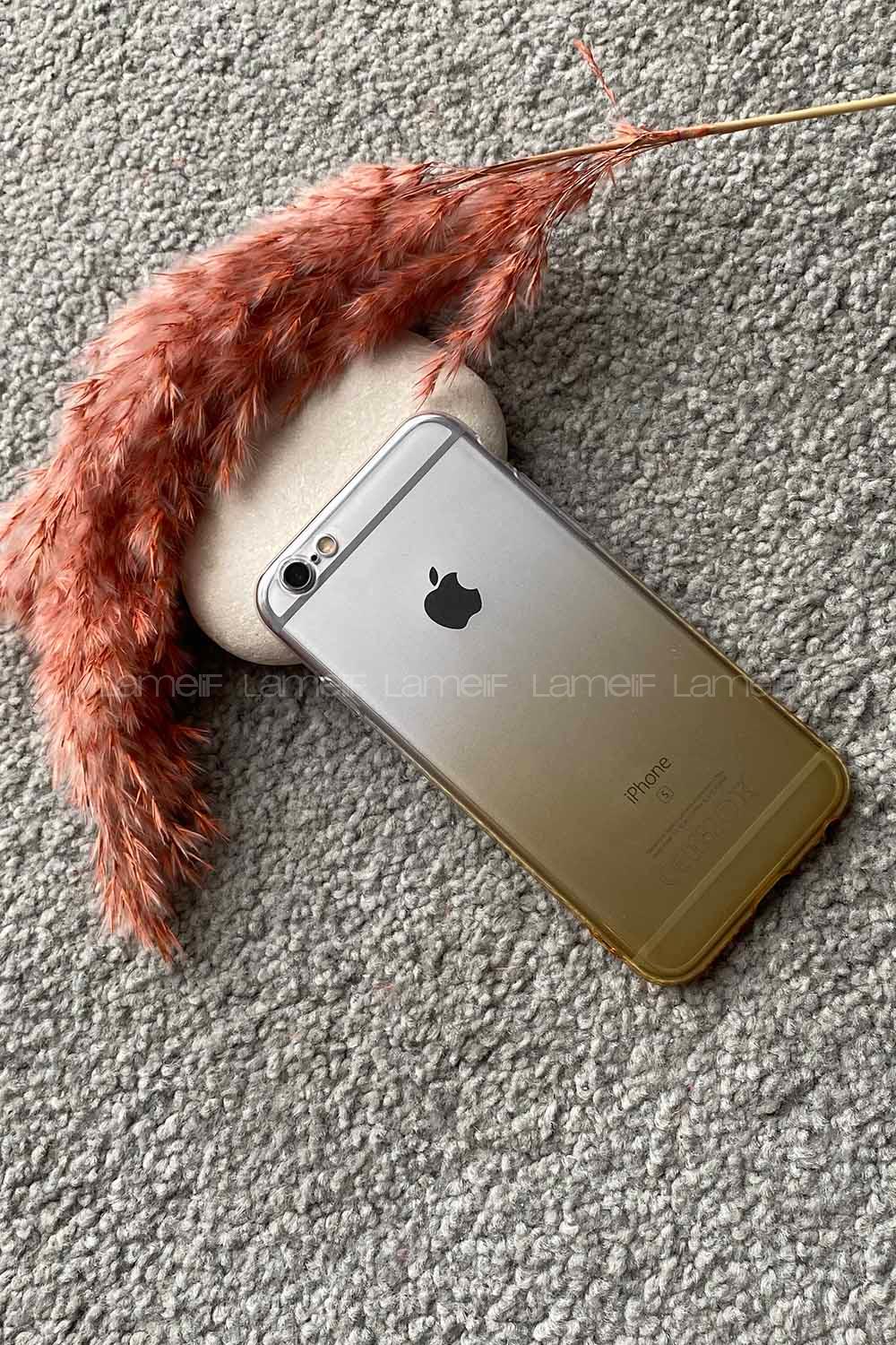 Modalamelif ıPhone 6 Lux Çift Renkli  Sılıkon Kılıf Sarı