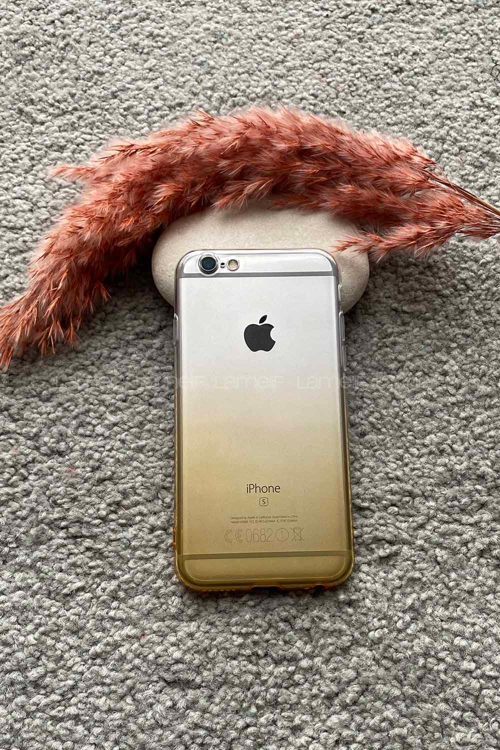 Modalamelif ıPhone 6 Lux Çift Renkli  Sılıkon Kılıf Sarı