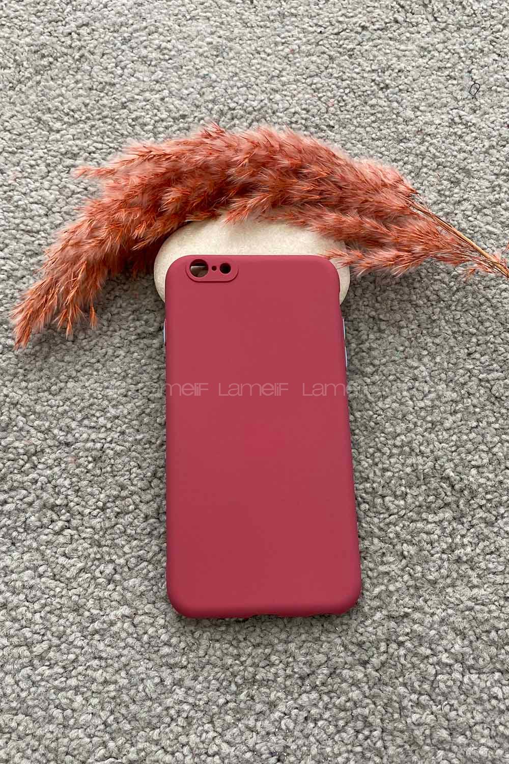 Modalamelif ıPhone 6 Plus Lansman Silikon Telefon Kılıfı Gül Kurusu