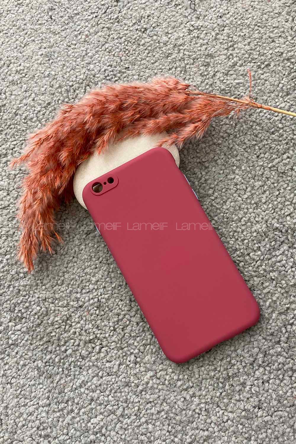 Modalamelif ıPhone 6 Plus Lansman Silikon Telefon Kılıfı Gül Kurusu