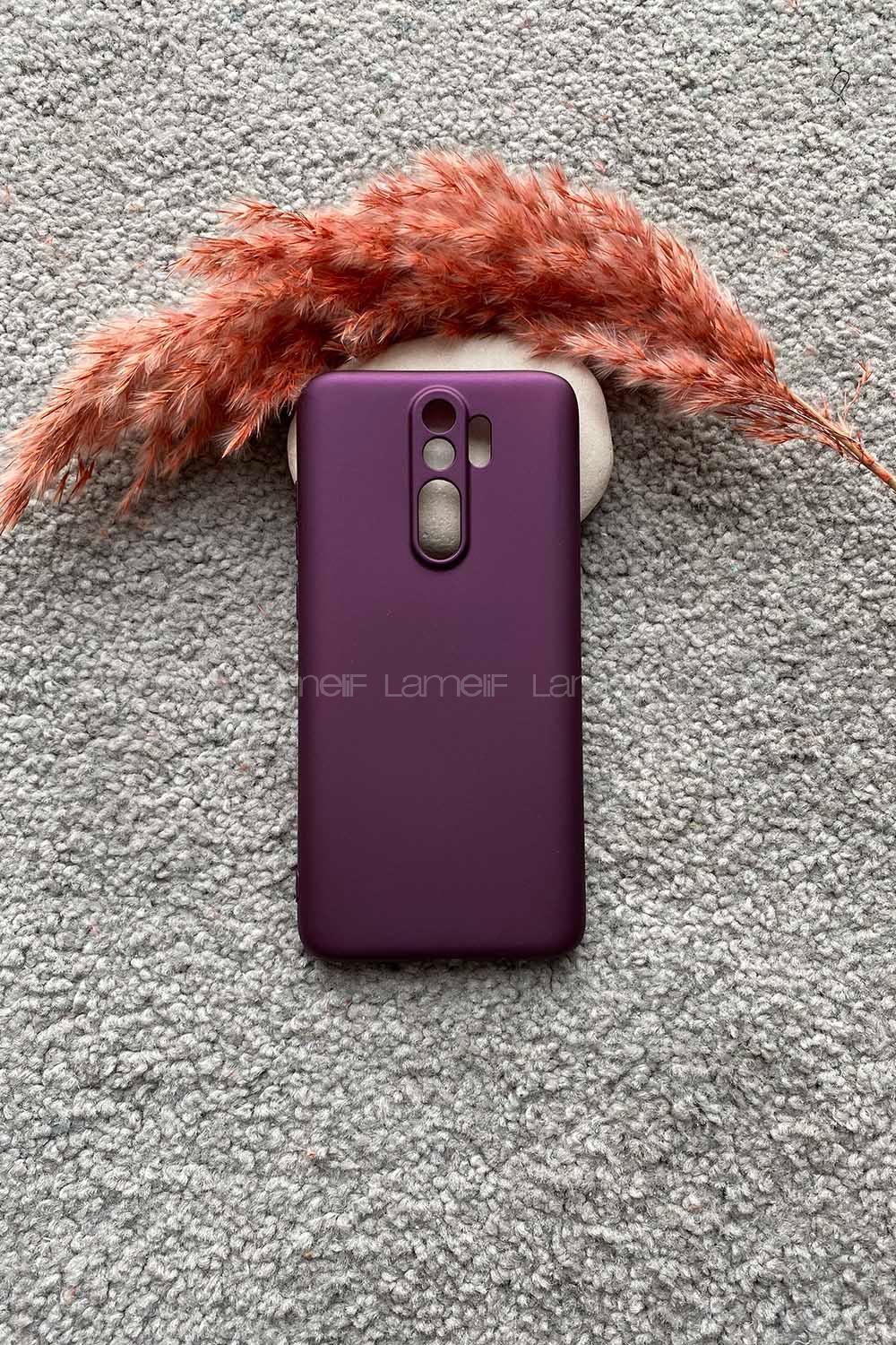 Modalamelif Redmi Note 8 Pro Premium Silikon Telefon Kılıfı Mor