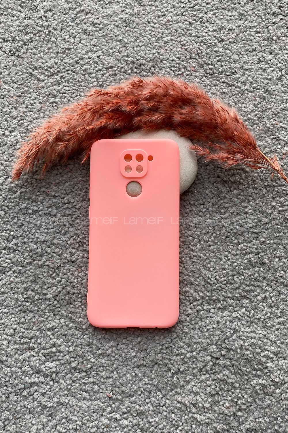 Modalamelif Redmi Note 9 Premium Silikon Telefon Kılıfı Pembe