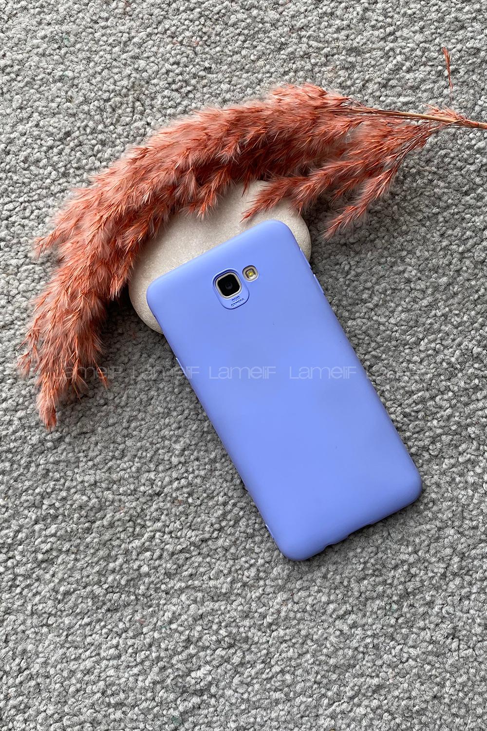 Modalamelif Samsung J7 Prime Premium Silikon Telefon Kılıfı Lila