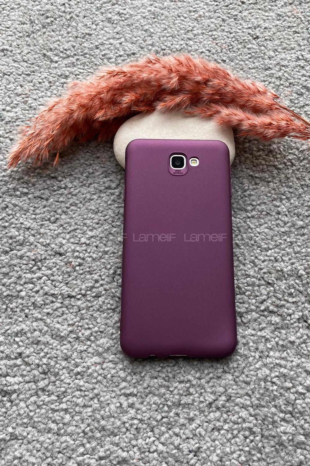 Modalamelif Samsung J7 Premium Kılıf Mürdüm