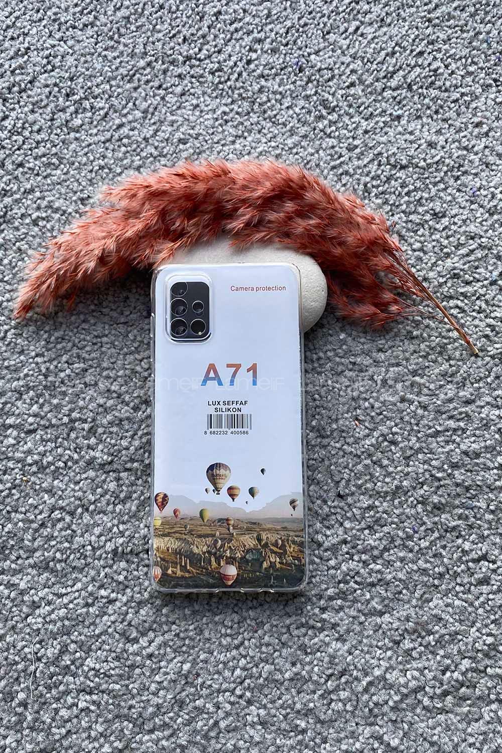 Modalamelif Samsung A71 Lüx Şeffaf Silikon Telefon Kılıfı