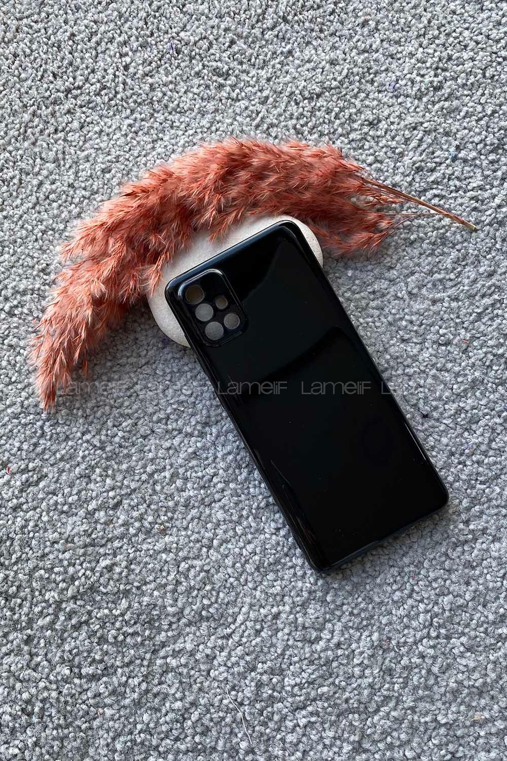 Modalamelif Samsung A71 Premium Silikon Telefon Kılıfı Siyah