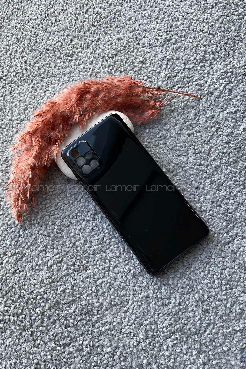 Modalamelif Samsung A71 Premium Silikon Telefon Kılıfı Siyah