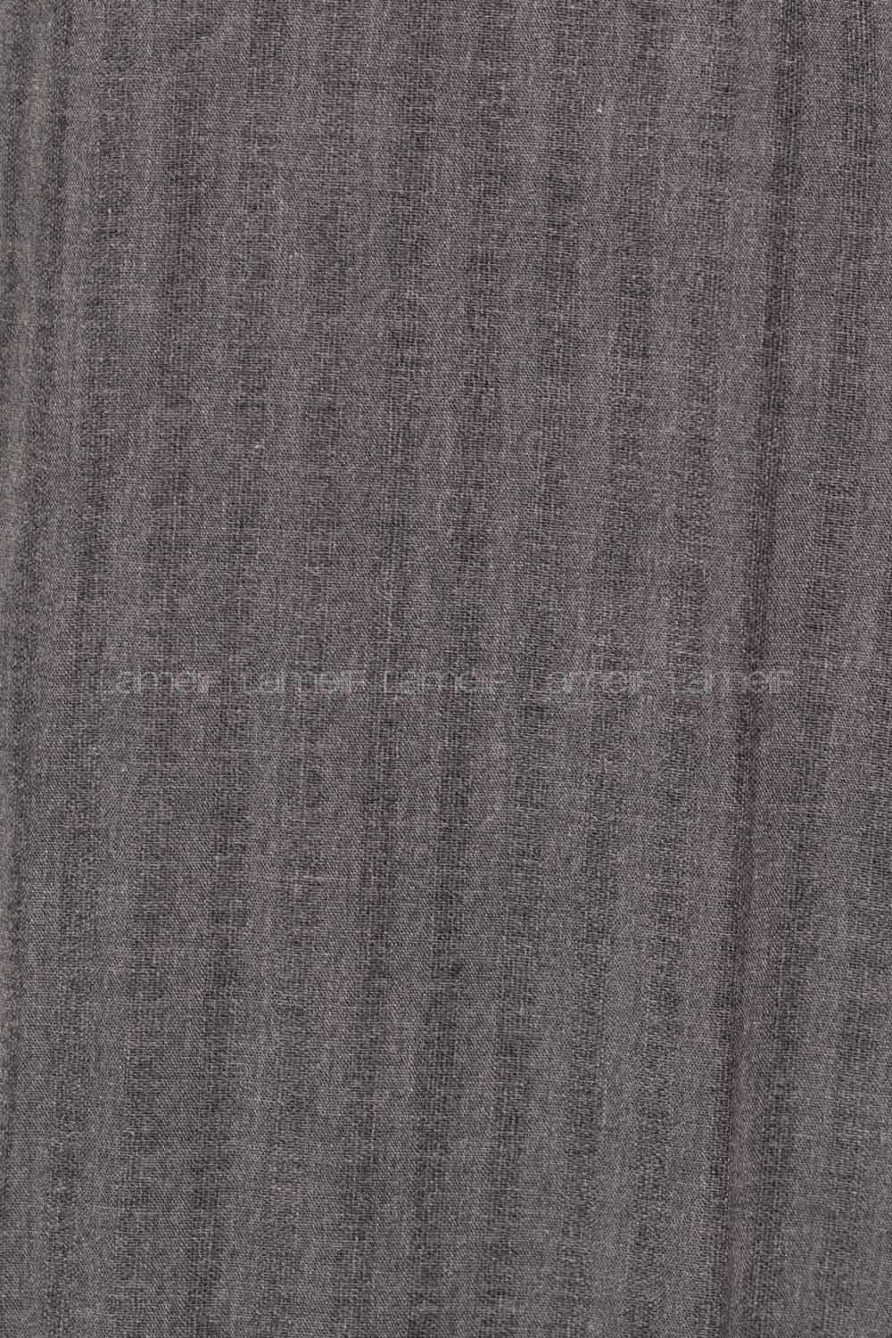 Modalamelif Çizgili Keten Şal Füme