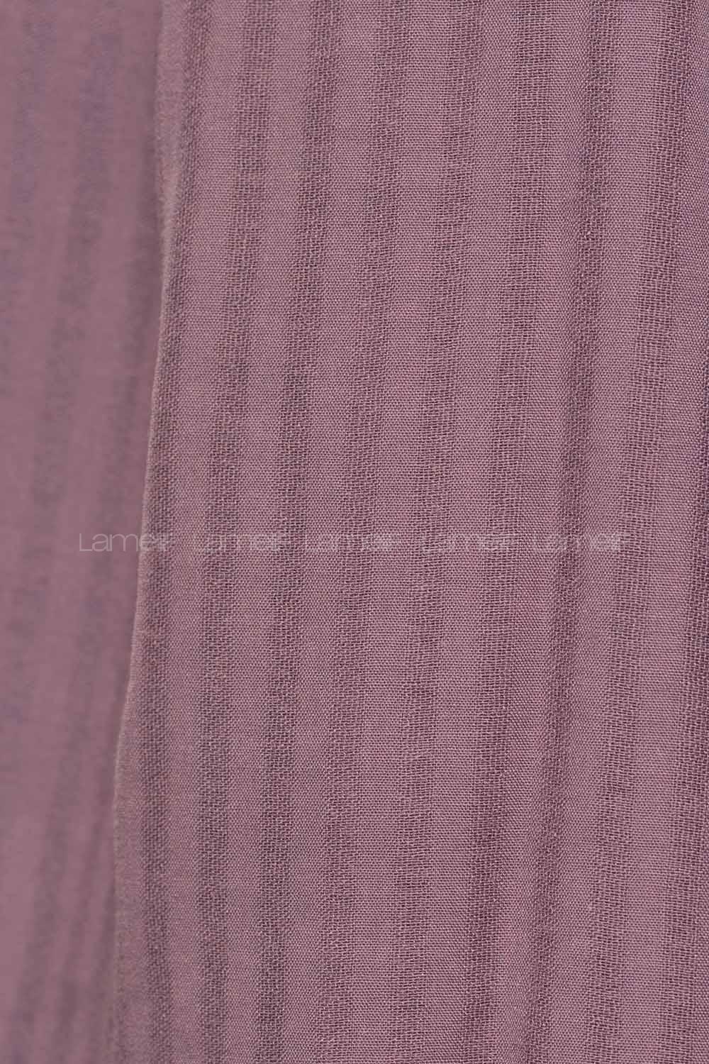 Modalamelif Çizgili Keten Şal Lila