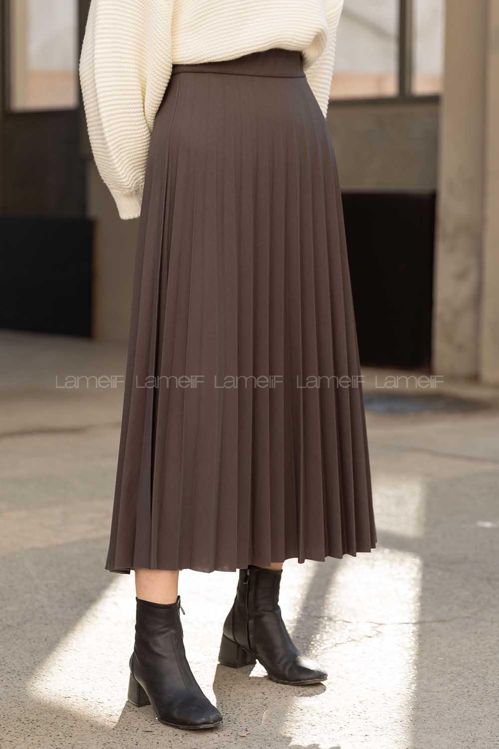 Modalamelif Piliseli Mira Etek Antrasit